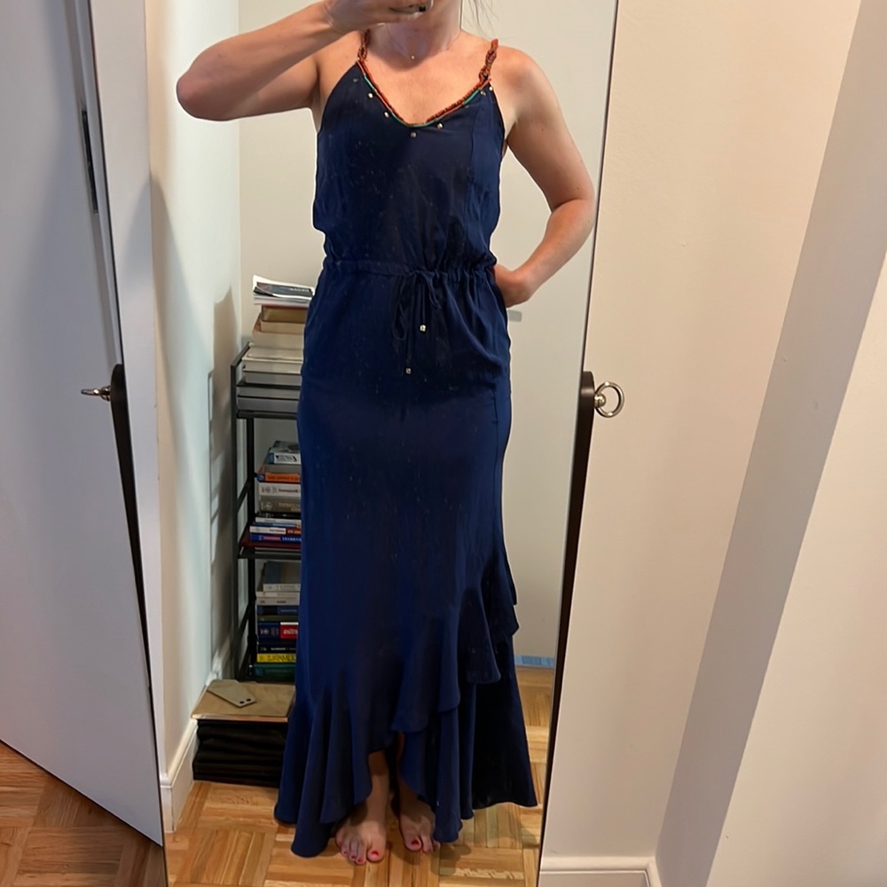 Vix Paula Hermanny Beaded Resort Dress Size P/S